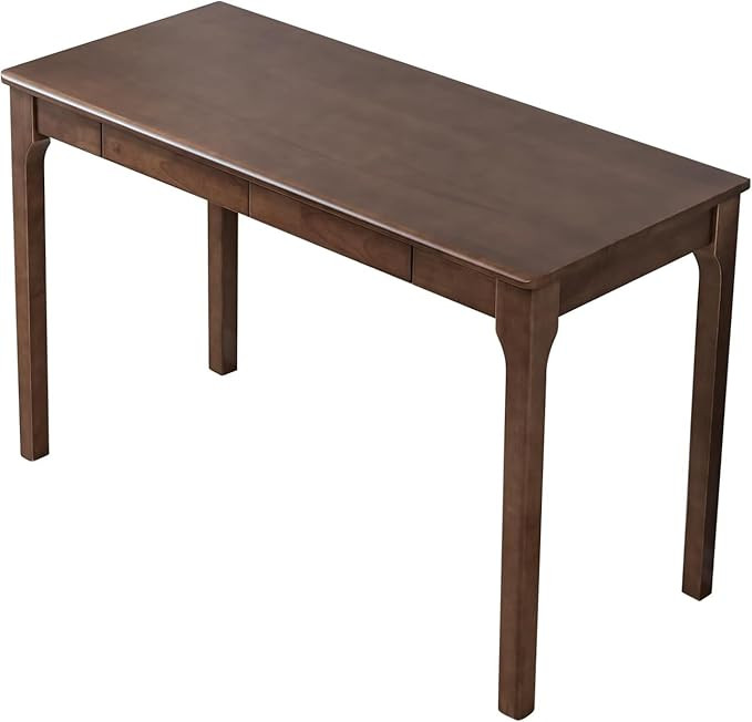 Solid Wood Desk, Gaming Study Home Office Desks for Work, Student PC Desk for Bedroom, Small Comp... | Amazon (US)