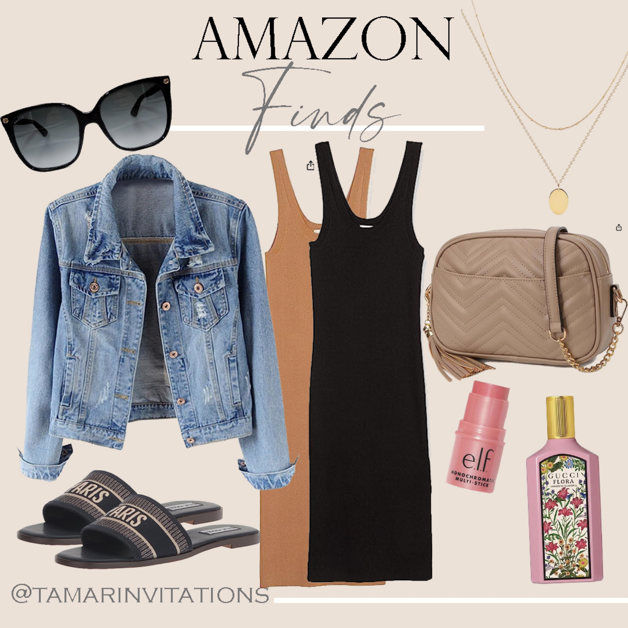 Favorite Amazon Finds!
Dress comes in a bunch of colors. 

#amazon #gucci #summer #denim #purse #sandals 

#LTKstyletip #LTKunder50 #LTKFind