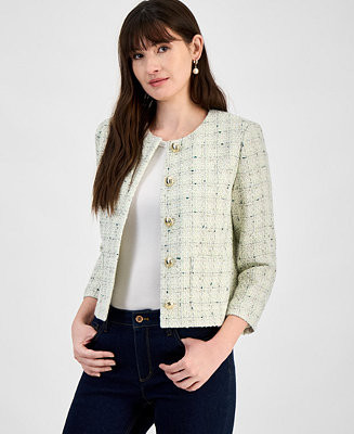 Anne Klein Women's Tweed Jacket - Macy's | Macy's
