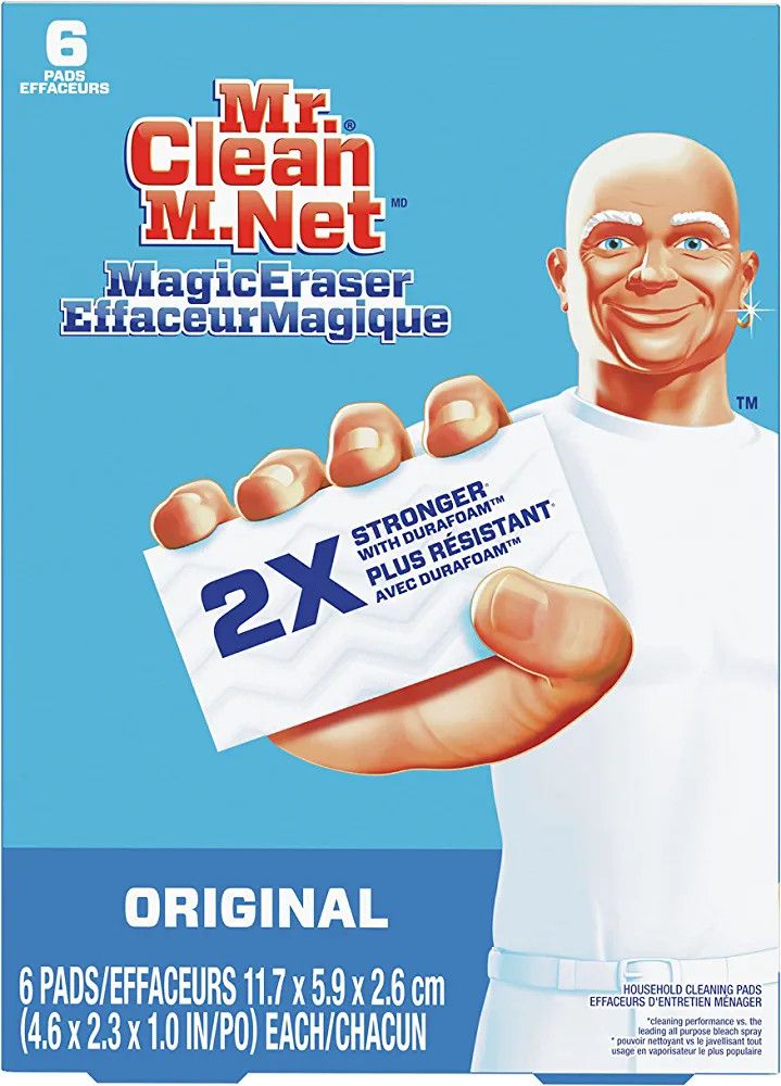 Mr Clean Magic Erasers Original, Bathroom, Shower, and Oven Cleaner, Cleaning Pads with Durafoam, 6  | Amazon (CA)