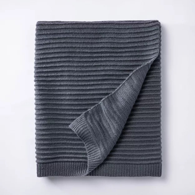 Rib Knit Throw Blanket - Threshold™ designed with Studio McGee | Target