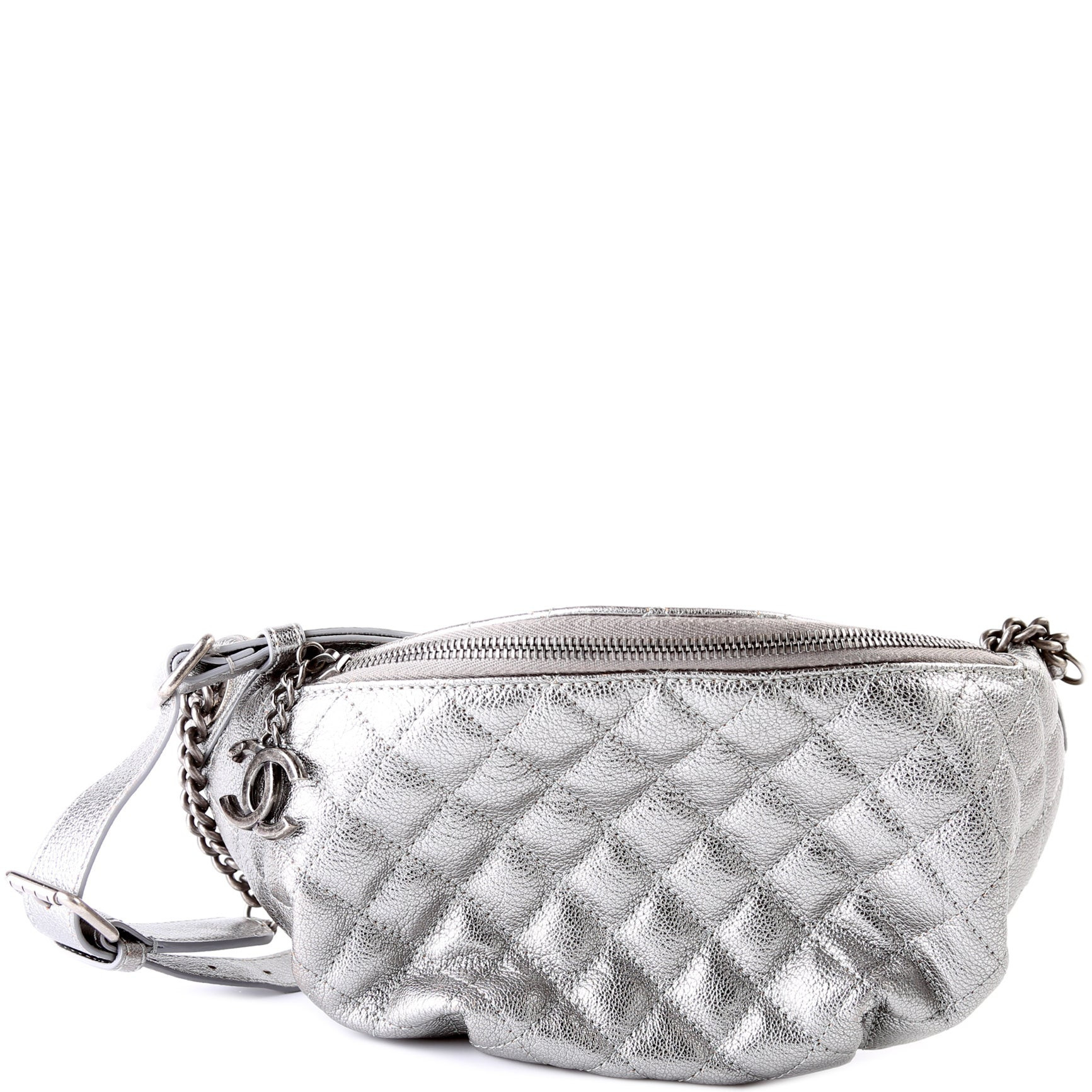 Banane Waist Bag Metallic Calfskin 21M | Keeks Designer Handbags