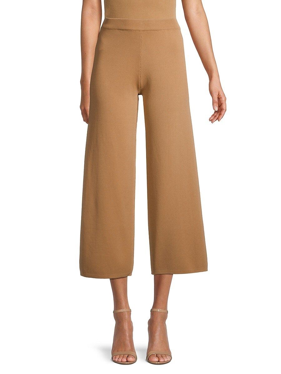 Lucca Women's Sweater Wide-Leg Cropped Pants - Tan - Size S | Saks Fifth Avenue OFF 5TH