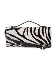 Made In Italy Hair On Leather East West Clutch Handbag | Handbags | Marshalls | Marshalls