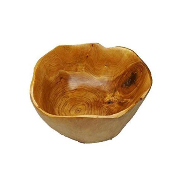 THY COLLECTIBLES Wooden Deep Bowl Handmade Storage Natural Root Wood Crafts Bowl Fruit Salad Serv... | Walmart (US)