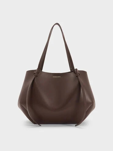 Espresso Brown Xl Calla Tote Bag | CHARLES & KEITH | Charles & Keith US