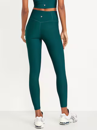 High-Waisted PowerSoft 7/8 Pocket Leggings | Old Navy (US)