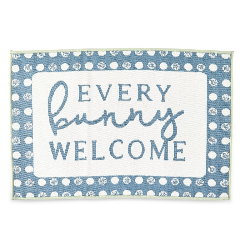 Way To Celebrate Easter Every Bunny Welcome Reversible Accent Rug, 24" x 36" | Walmart (US)