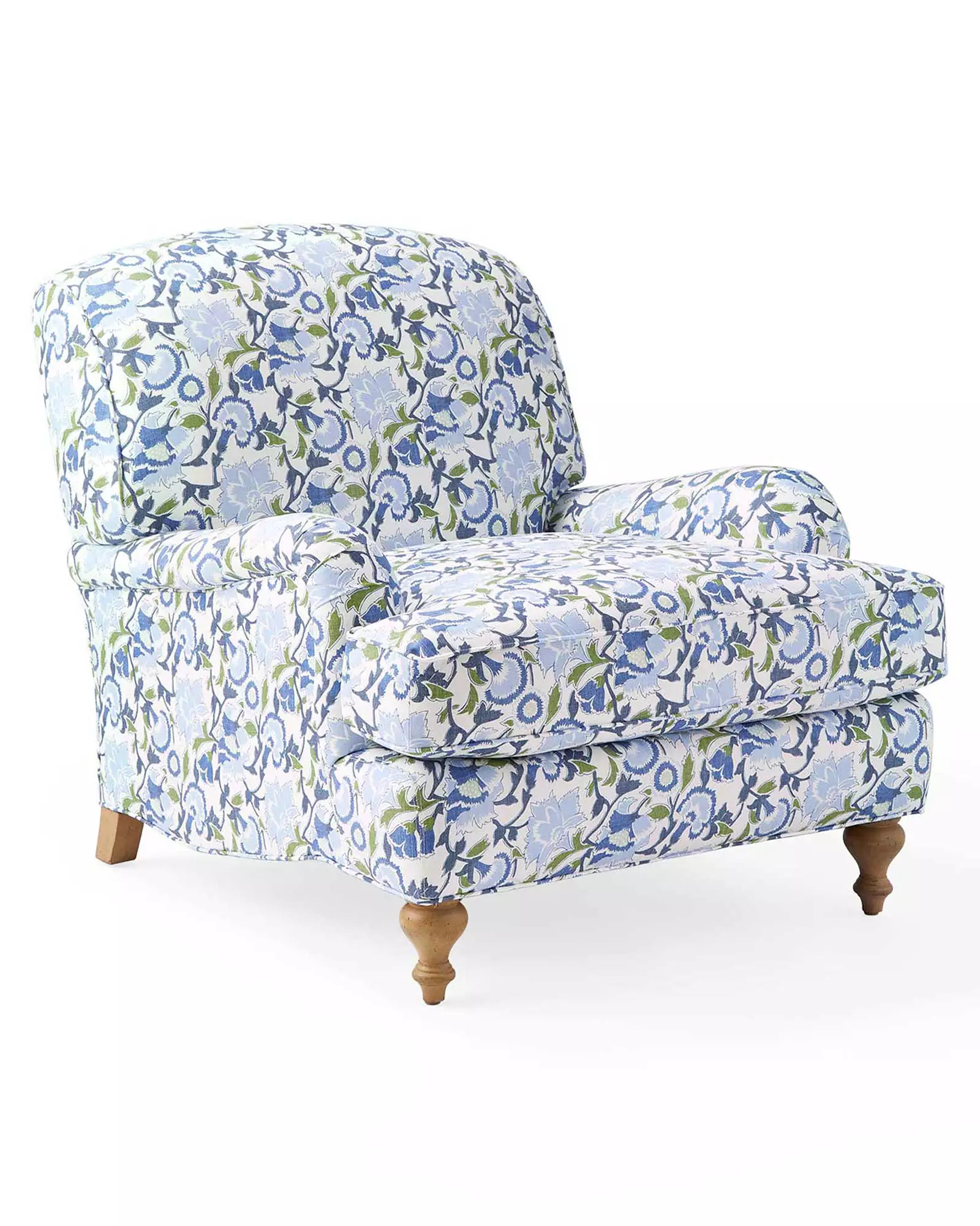 Miramar Chair - Cassis Linen Hydrangea | Serena and Lily