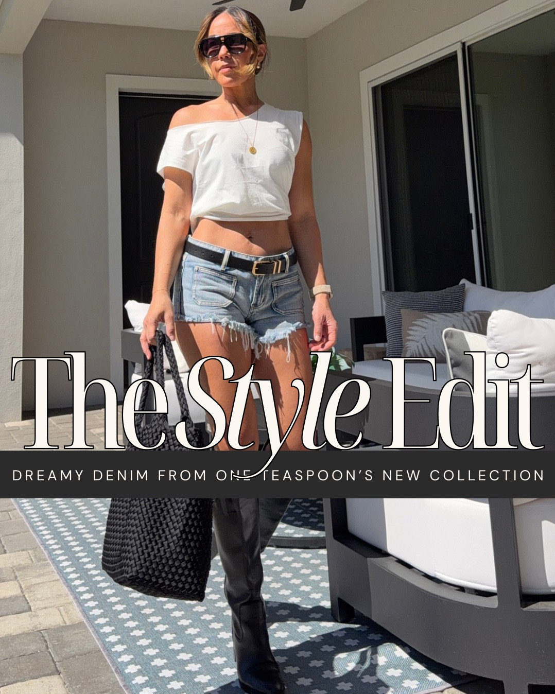 Their new collection, “This Is Not A Dream,” is everything I expect from One Teaspoon — distinctive denim, impeccable construction, and that fit they’re known for.

I styled the Hendrixe Retro Dukes two ways: with the Saint Tropez denim shacket for a full denim statement, and with the White Vintage Tank for something more relaxed. The tee drapes slightly off one shoulder, which keeps the look undone in the best way.

The shorts sit low on the hips with a boldly cut silhouette — that unmistakable throwback shape that defines their aesthetic.

It’s the signature One Teaspoon edge I’ve loved for years: effortless cool, confident, and cut to flatter in all the right places.

#LTKootd #LTKdayinmylife #LTKgrwm
