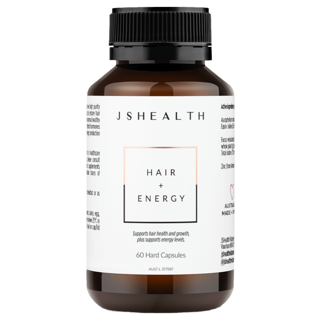 JSHEALTH Hair + Energy - 60 Tablets | Adore Beauty (ANZ)