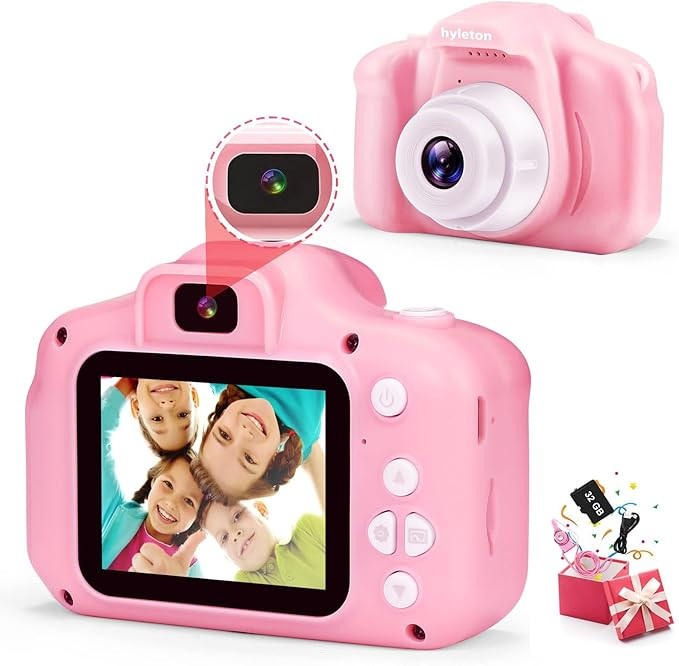 hyleton Kids Selfie Camera Digital,Child Toddler Video Camera Toys for 3 4 5 6 7 8 9 Year Old,Chr... | Amazon (US)