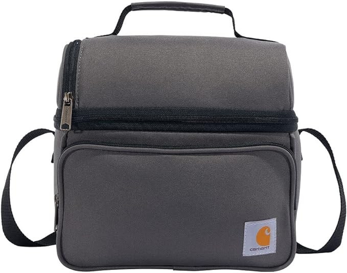 Carhartt Gear B0000304 Insulated 12 Can 2 Compartment Lunch Cooler - One Size Fits All - Gray | Amazon (US)