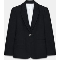 Zara - Tailored Shoulder Pad Blazer - Women - Black - Women | Zara US