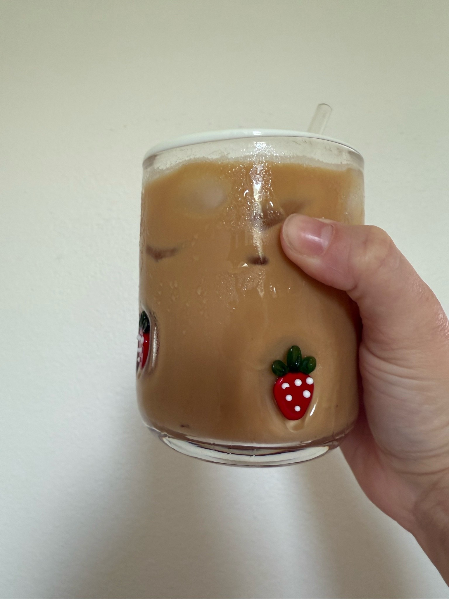 Strawberry icon juice glass!