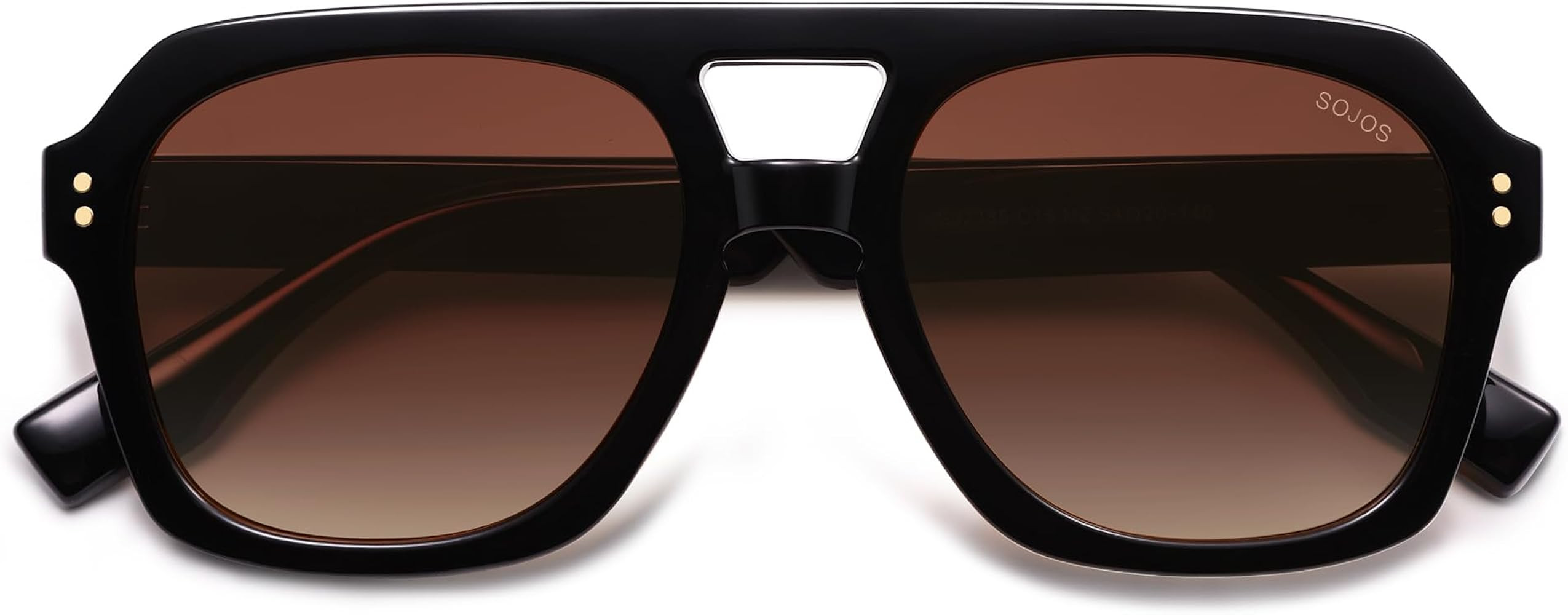 SOJOS Retro Thick Polarized Aviator Sunglasses for Women Men, Large Trendy Bold Square Pilot Shad... | Amazon (US)