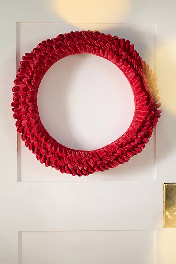 Velvet Ribbon Wreath | Anthropologie (US)