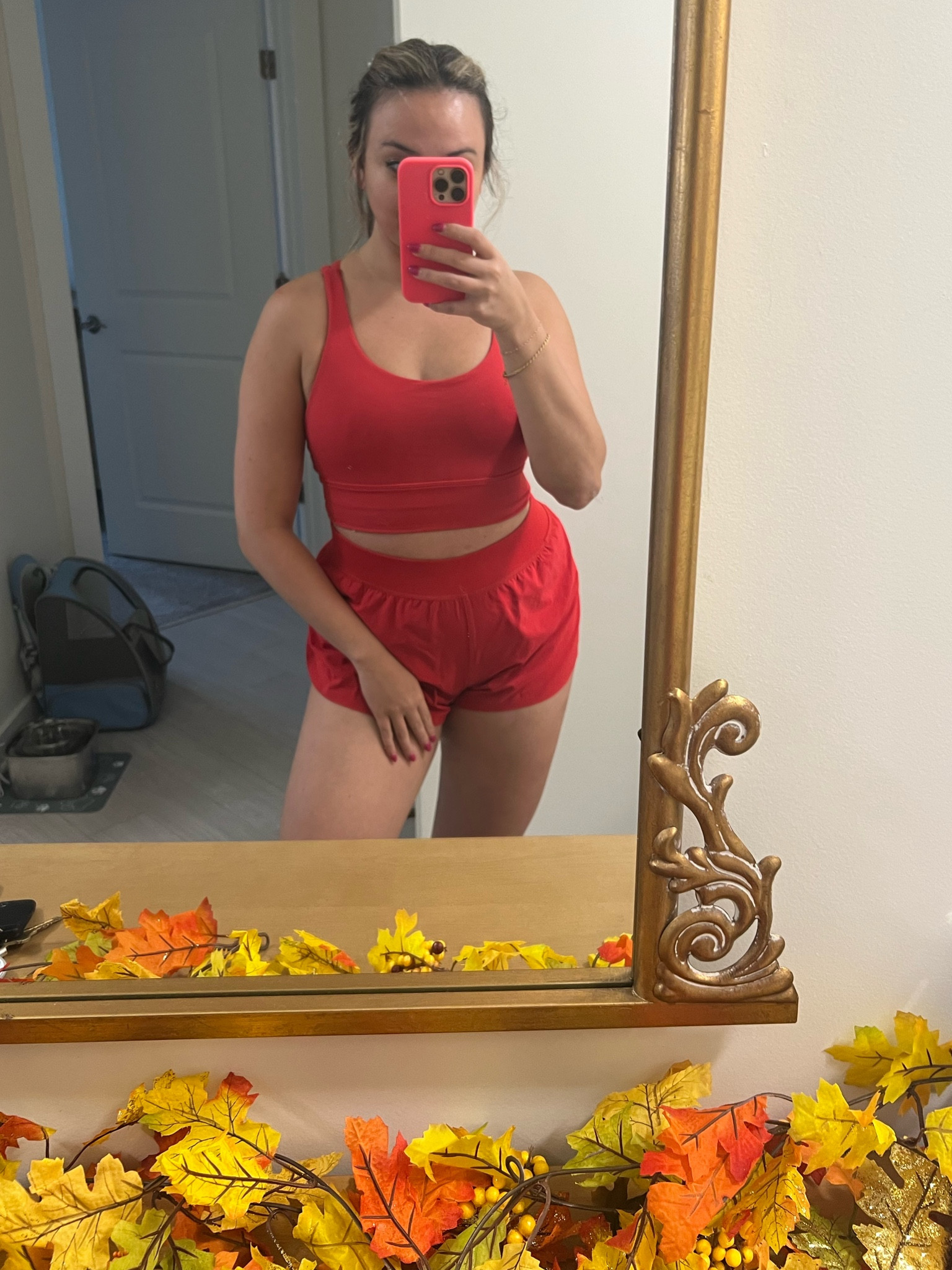 Run fit!! The top and bottom make a perfect matching set!

Amazon Bra: size Medium
Running Shorts are Amazon: size Small 

#LTKActive