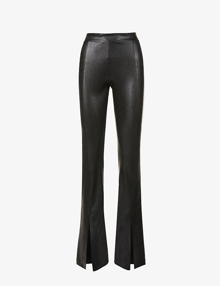 Com Faux Leather Splt Pant | Selfridges