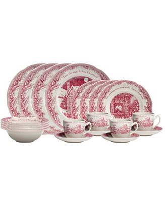 Johnson Bros. Twas the Night 20-PC Dinnerware Set, Service for 4 - Macy's | Macy's Canada