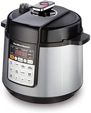 Amazon.com: Hamilton Beach 34500 6 Qt Pressure Cooker with Unique Steam Release Button True Slow ... | Amazon (US)