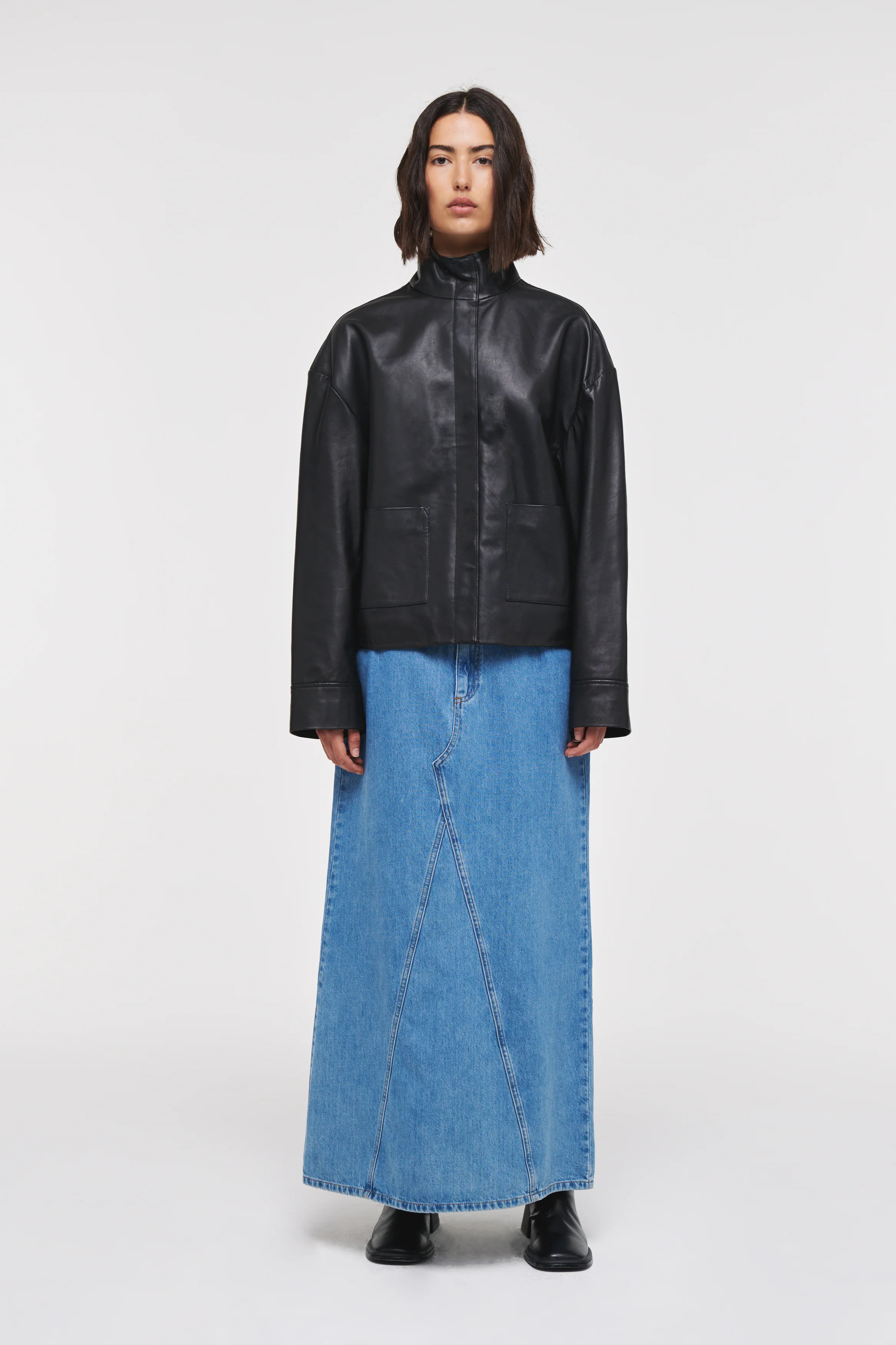 Kerr | Black Leather Jacket | ALIGNE | Aligne UK