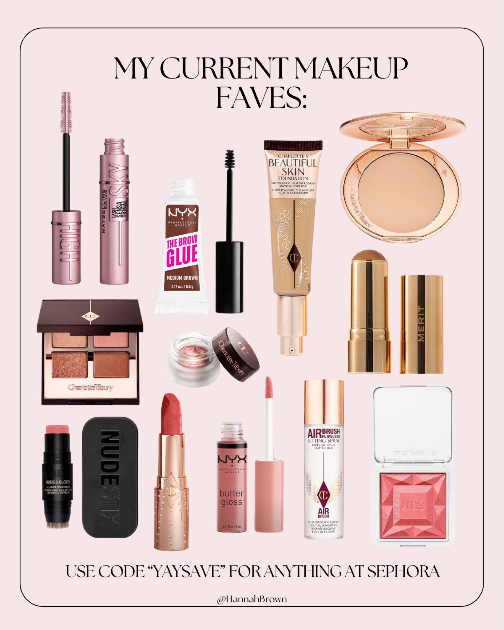 My current makeup faves! Use code “YAYSAVE” on anything at Sephora! 

#LTKsalealert #LTKxSephora #LTKbeauty