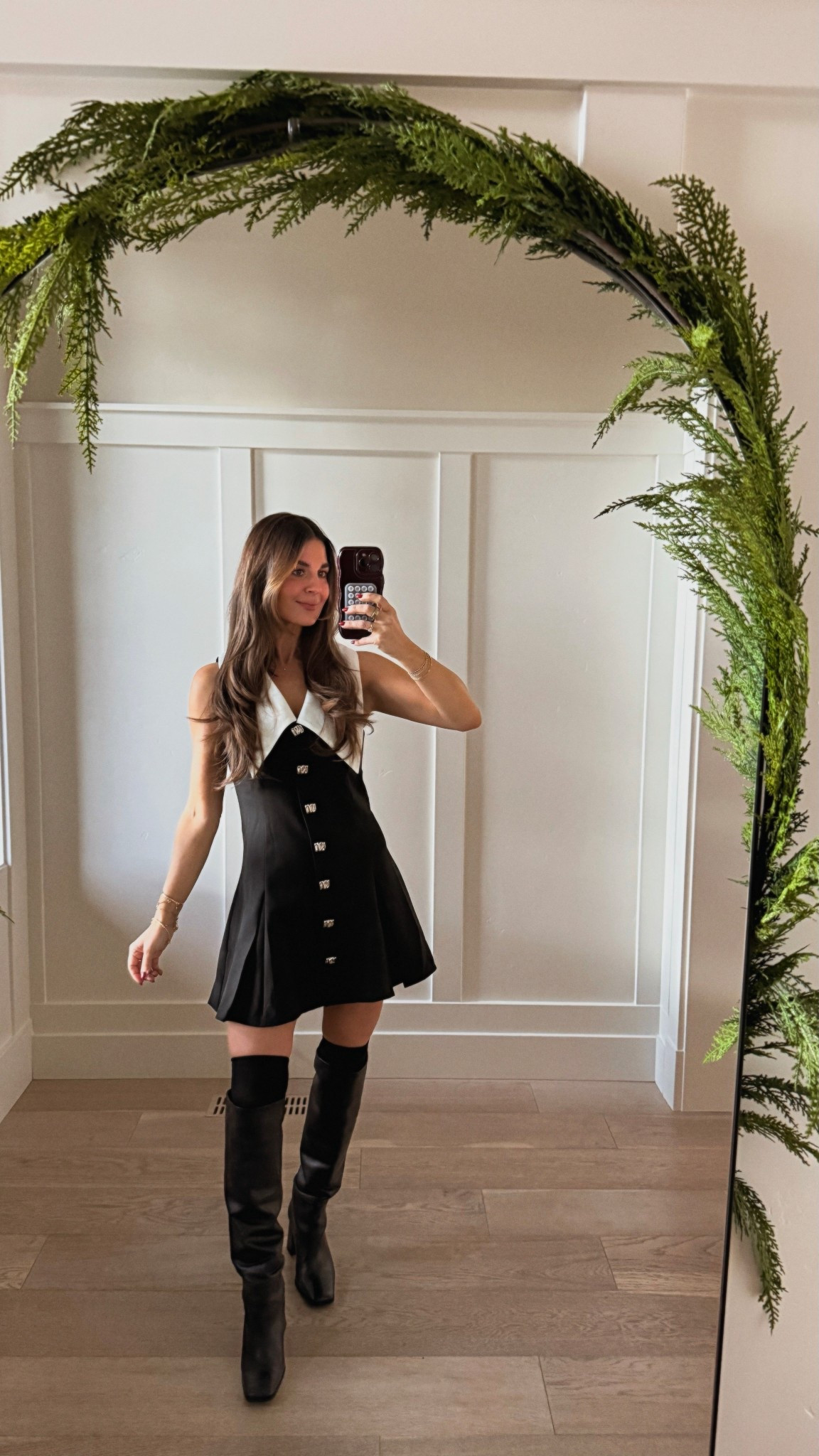 Christmas Dress! Another super cute and affordable find ❤️ wearing a size small! Under $100!

#LTKHoliday #LTKFindsUnder100 #LTKootd