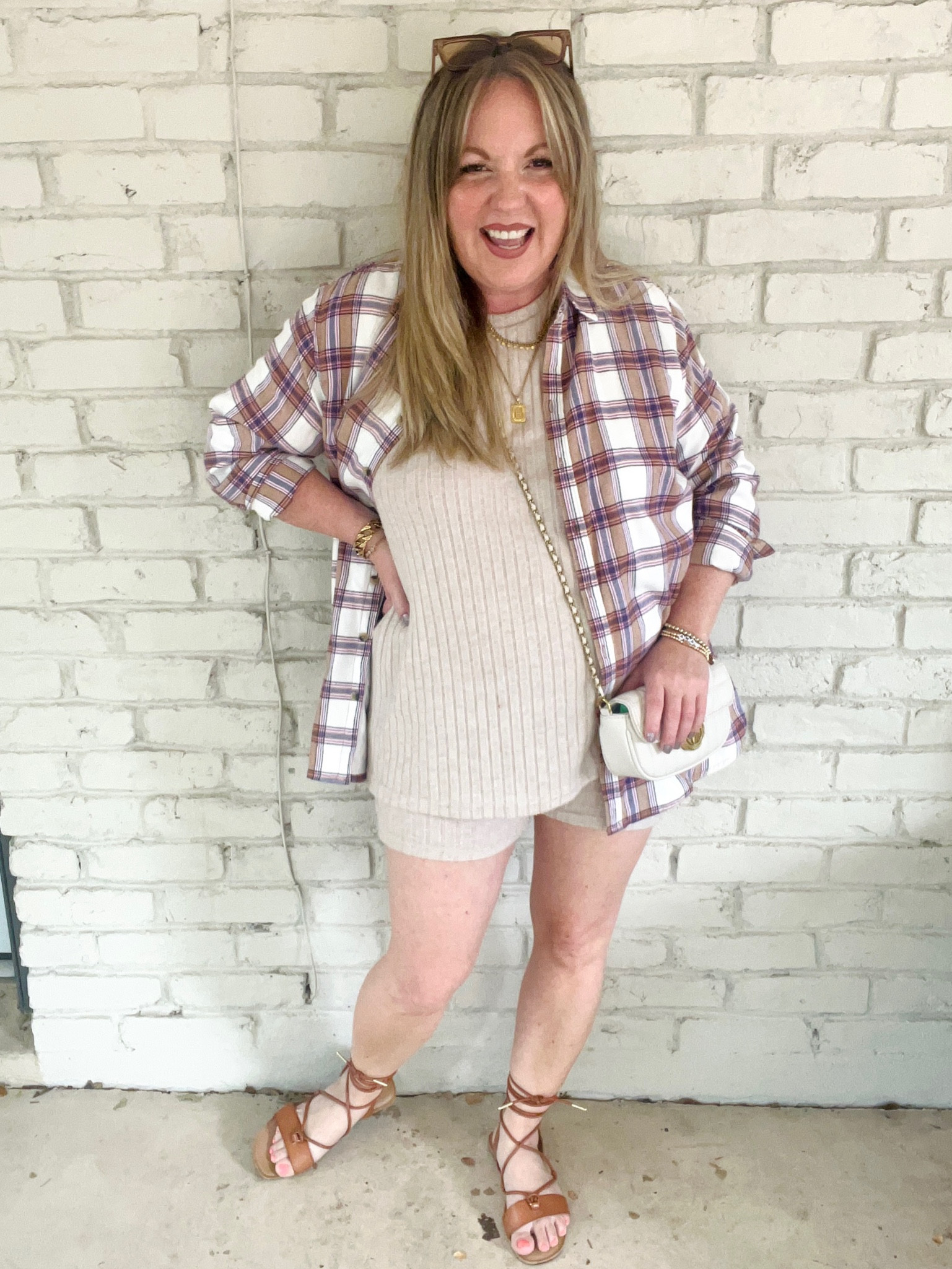 Large set & flannel 

#LTKover40 #LTKstyletip #LTKunder50