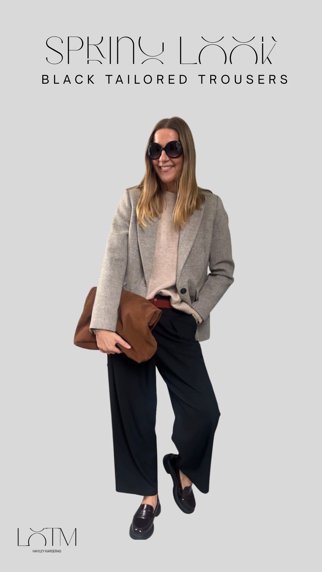 A simple way to style black tailored trousers for spring!  

 #LTKspring #LTKeurope #LTKstyletip