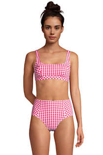 Draper James x Lands' End Women's Square Neck Bralette Bikini Top | Lands' End (US)