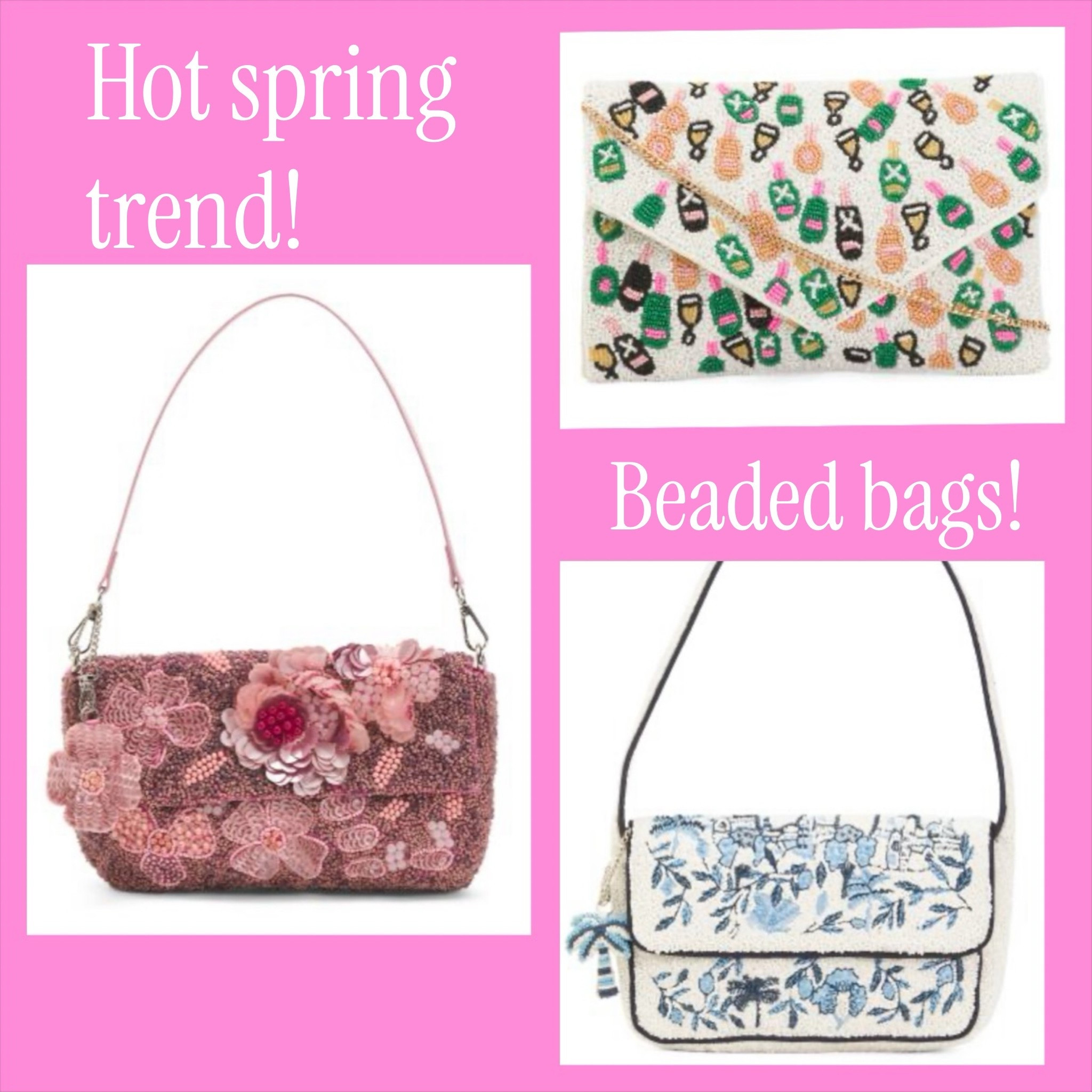 #BeadedBags are such a fun trend this #springseason. You can pair them with anything for most any occasion. From Casual Friday’s #denim to #wedding season… you got it covered!



#LTKSaleAlert #LTKWedding #LTKmomlife
