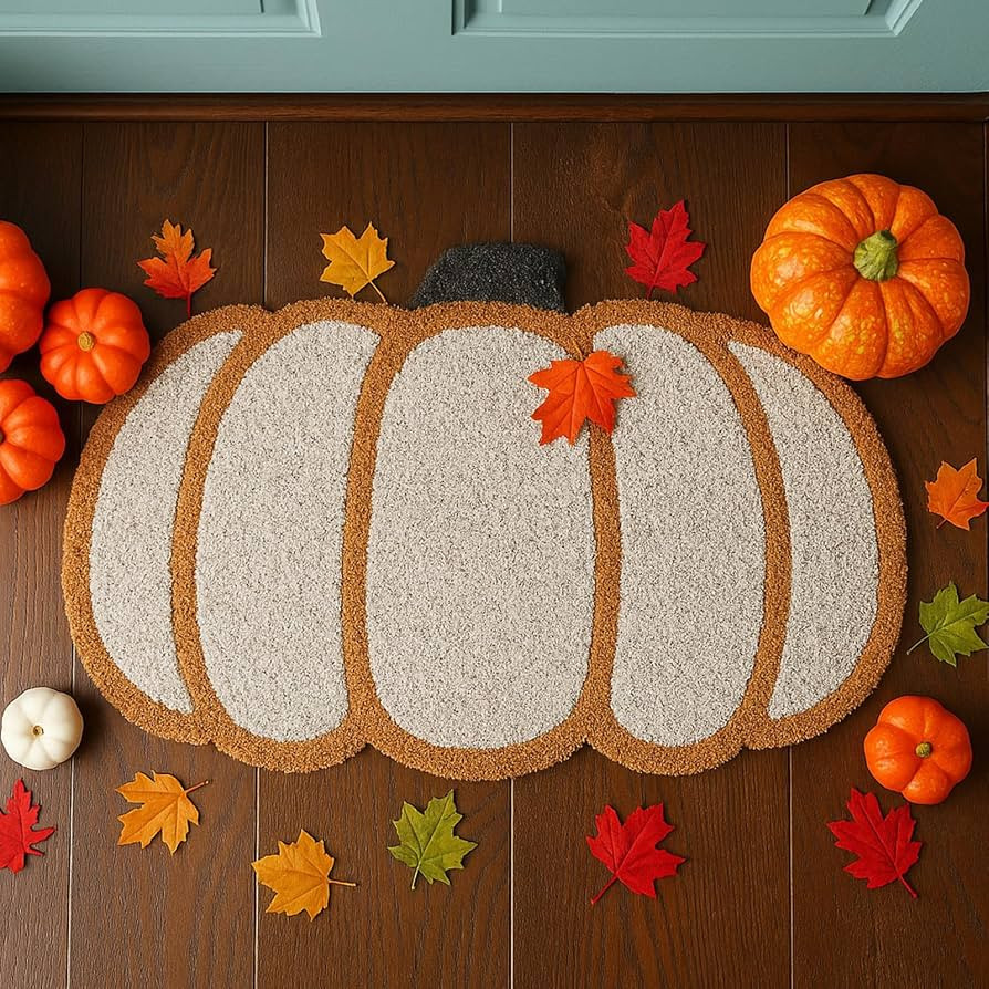 Dunzy Pumpkin Doormat Welcome Floor Mat Fall Outdoor Rugs Decorative Thanksgiving Day Non Slip Do... | Amazon (US)