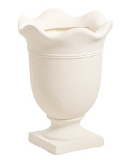 18x13.5 Fiber Clay Scalloped Lightweight Urn Planter | Plants & Planters | Marshalls | Marshalls