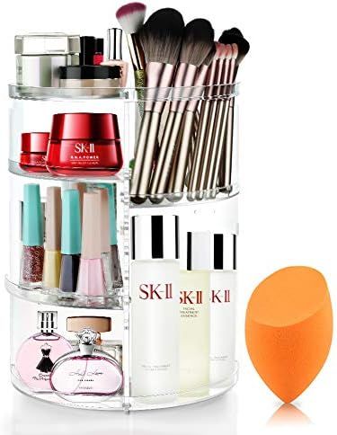 Mokaro 360 Degree Rotating Makeup Organizer for Mothers Day Gifts Extra Large Capacity Adjustable... | Amazon (US)