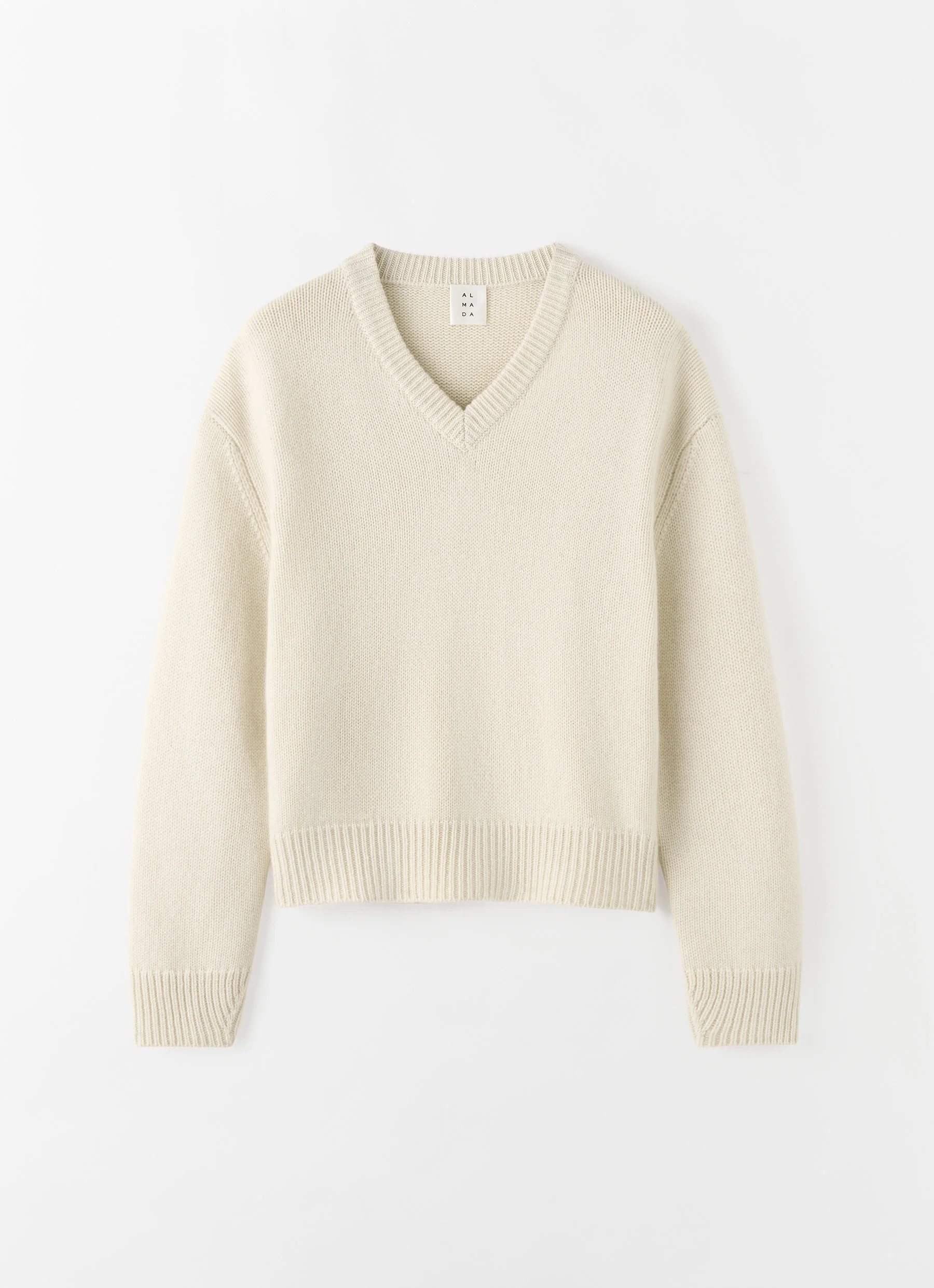 Yara V-Neck Sweater, vanilla | Almada Label