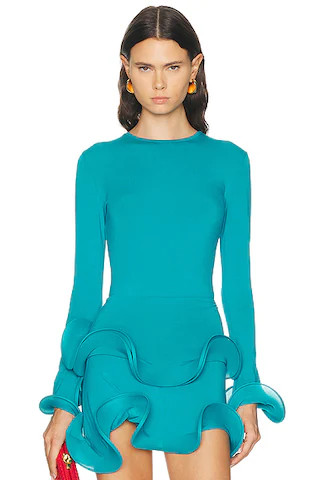 Wave Sleeve Bamboo Top | FWRD 