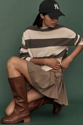 The Alani Cashmere Mock-Neck Sweater by Pilcro: Printed Edition | Anthropologie (US)