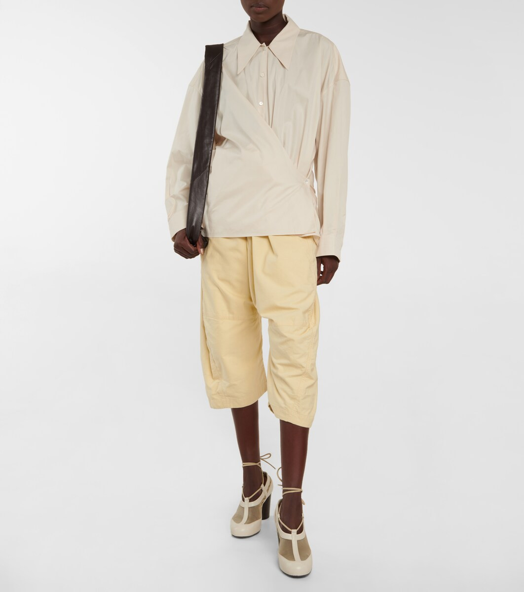 Cotton poplin wrap shirt | Mytheresa (INTL)