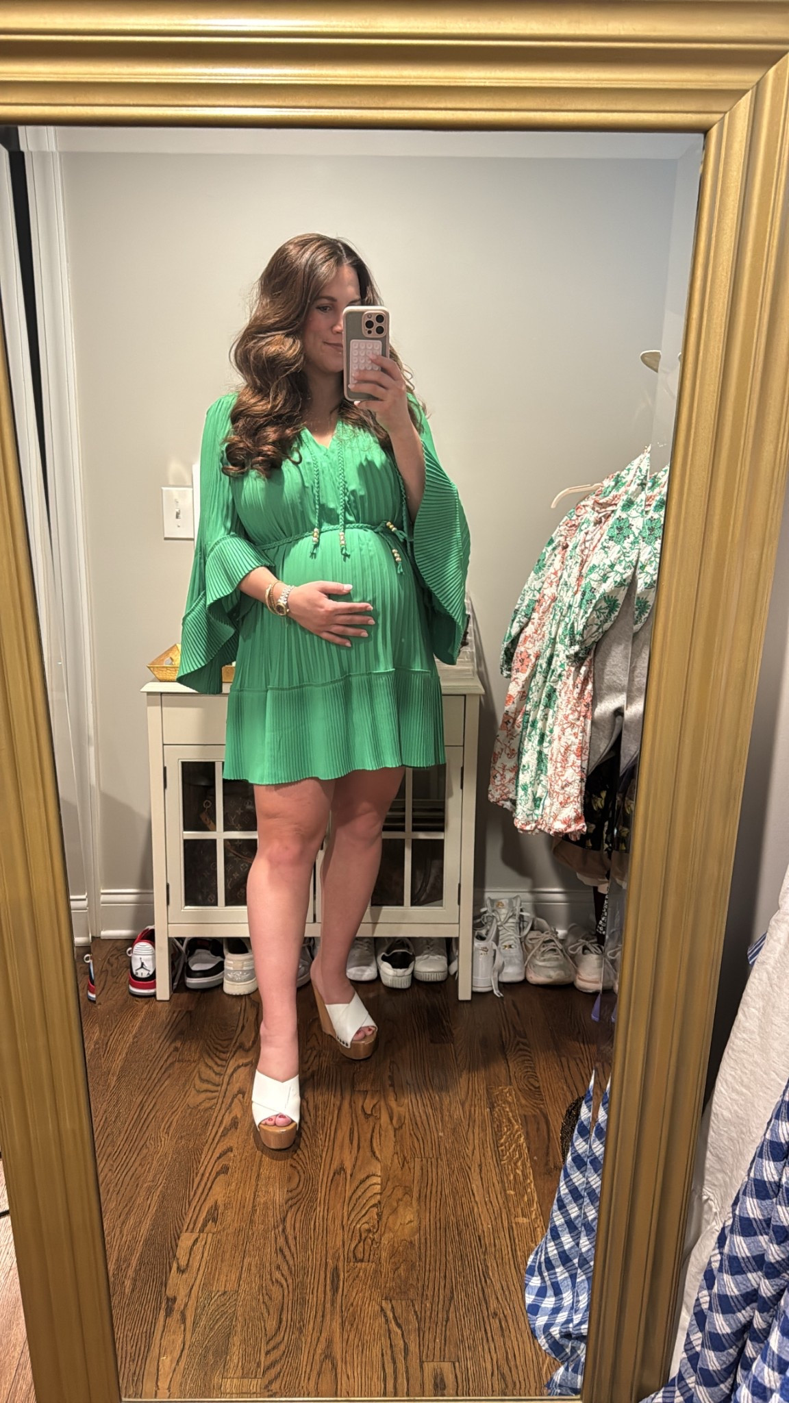 Absolutely in love with this dress and color 😍💚
Perfect for any spring occasion from showers, The Masters, Easter or Derby!

#LTKParties #LTKBump #LTKSeasonal