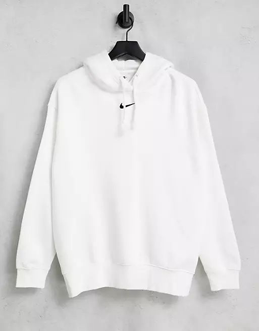 Nike Trend Fleece oversized hoodie in white | ASOS (Global)