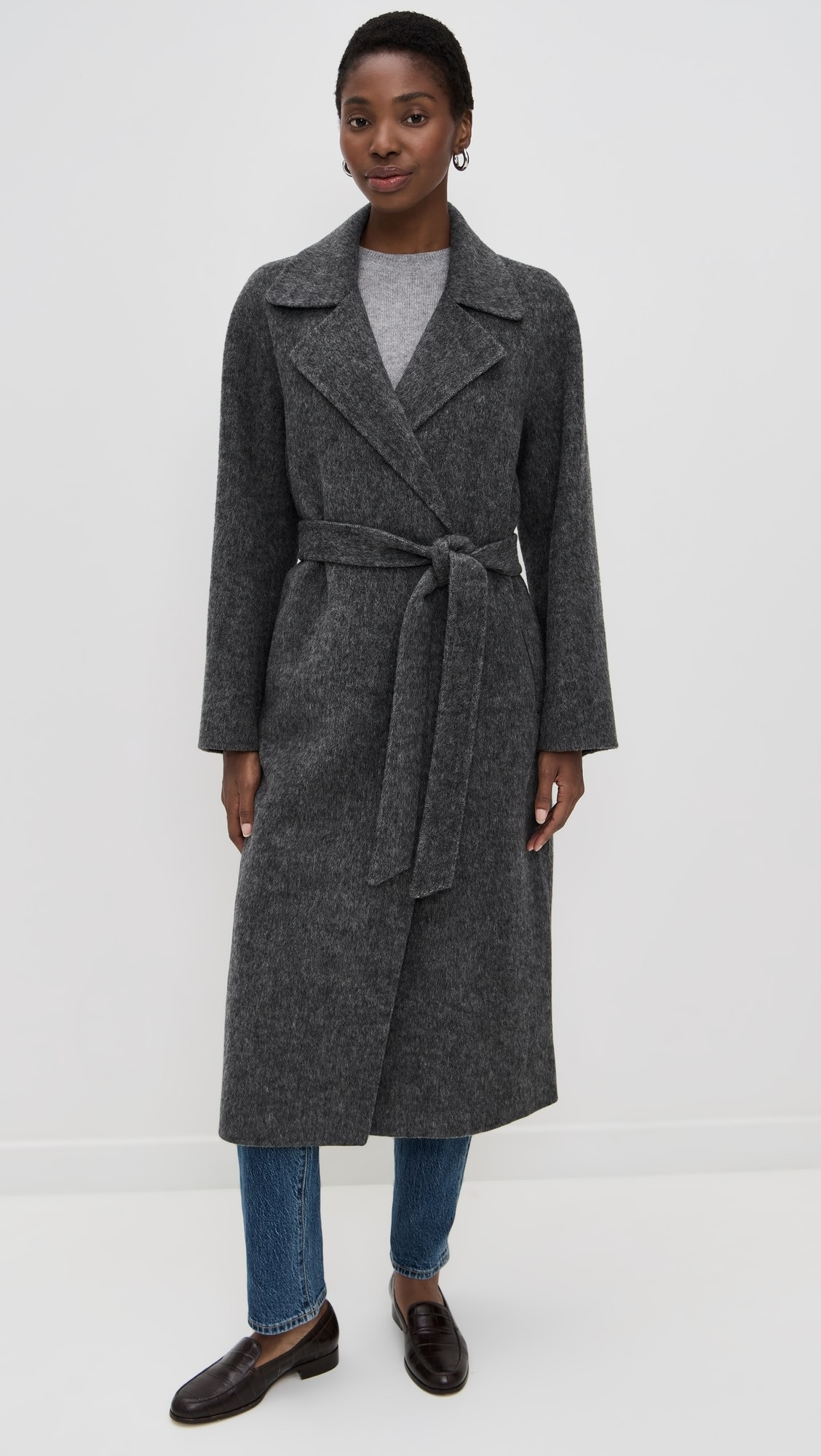 Georgia Wrap Coat In Wool Alpaca | Shopbop