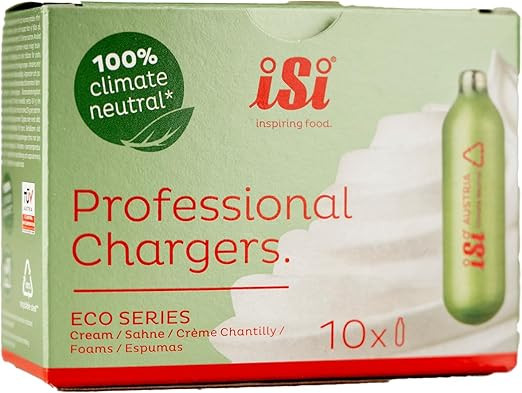 iSi North America Eco Series Professional Culinary Whip Cream Chargers, 8.4g Nitrous Oxide - Sust... | Amazon (US)