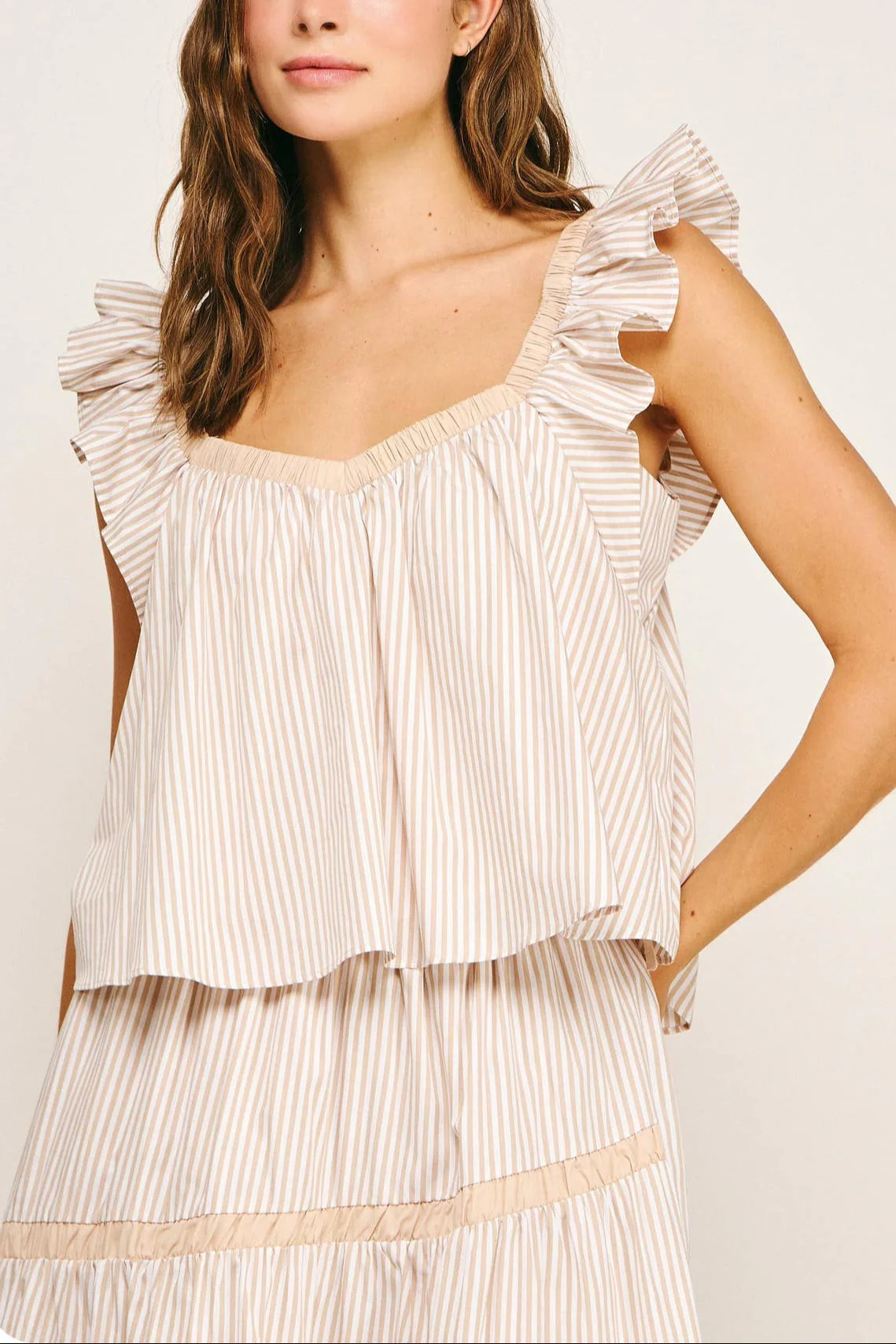 Becca Contrast Detail Stripe Top | MTT Collective