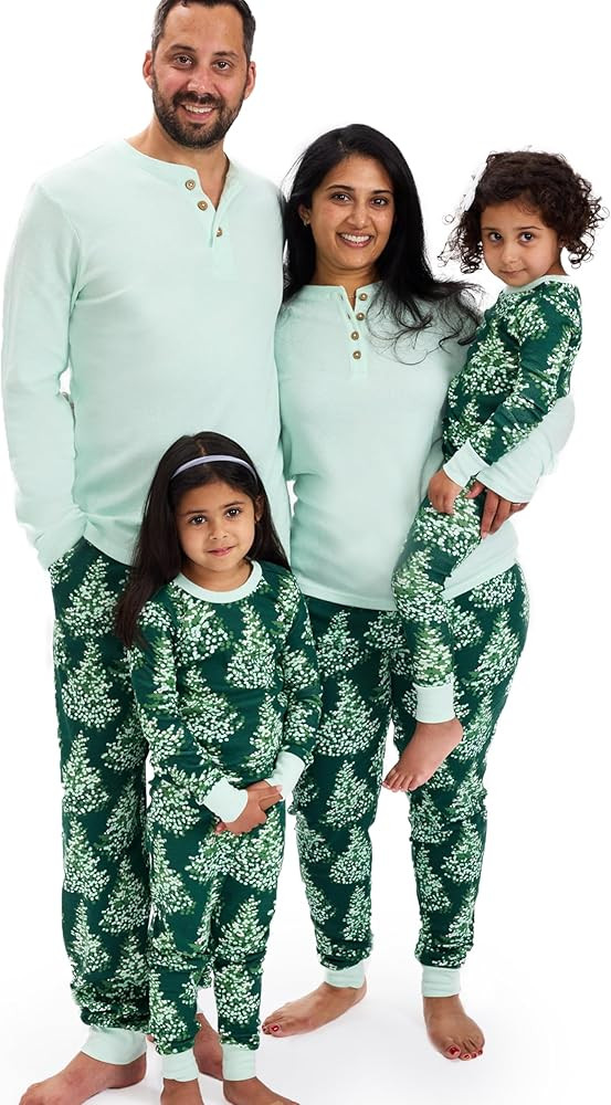 HonestBaby Family Matching Holiday Pajamas 100% Organic Cotton for Men, Women, Kids, Toddlers, Ba... | Amazon (US)