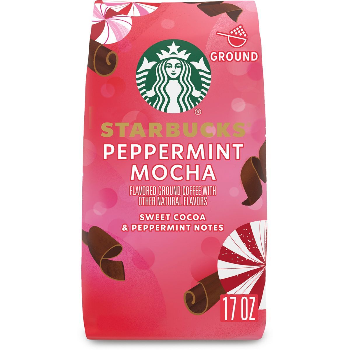 Starbucks Peppermint Mocha Medium Roast Coffee - 17oz | Target
