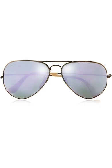 Aviator gold-tone mirrored sunglasses | NET-A-PORTER (UK & EU)