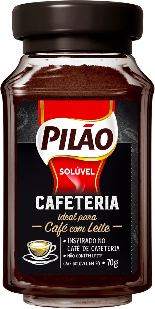 Café Solúvel em Pó Pilão Cafeteria Vidro 70g | Amazon (BR)