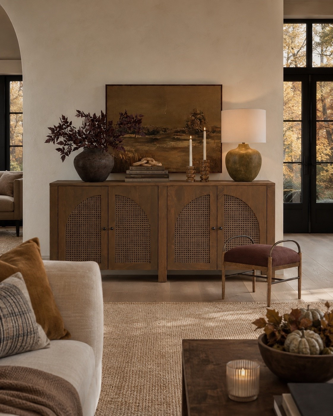 I’m obsessed with this sideboard styling for the fall! Earthy, textured, and functional. All Wayfair favorites! We own this sideboard in black and absolutely love it.

#LTKHome