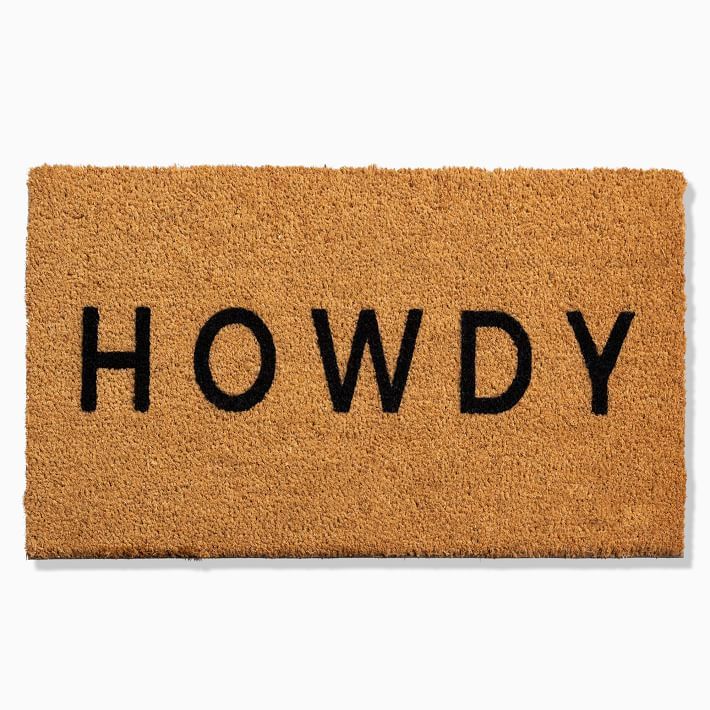 Nickel Designs Hand-Painted Doormat - Modern Howdy | West Elm (US)